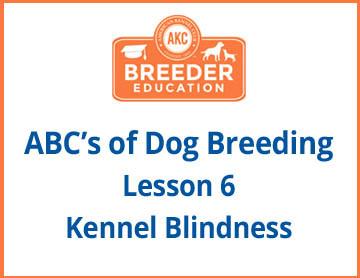 Kennel Blindness Course