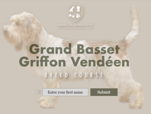 breed course title page