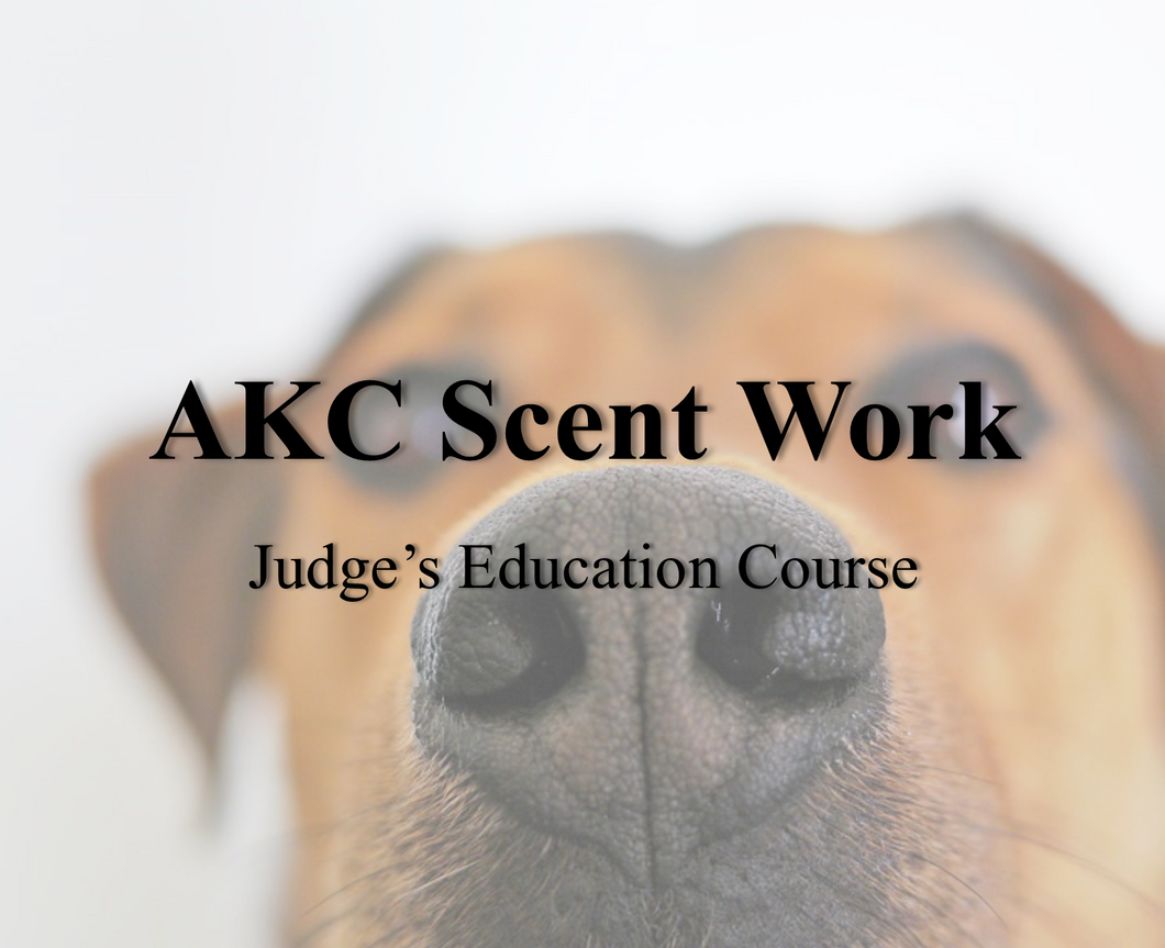 AKC Scent Work Judges' Education Course